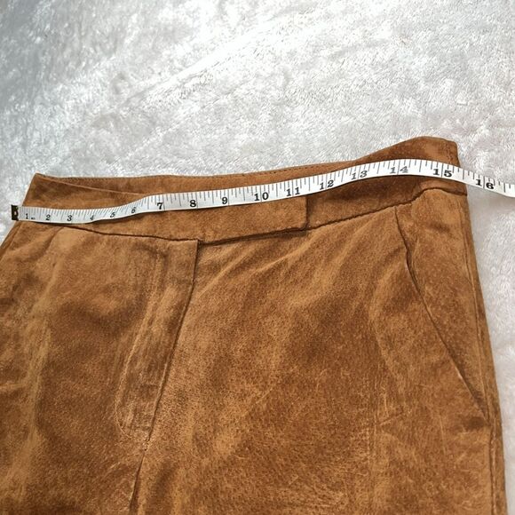 Vtg Chadwick's 4T High Waist 100% Leather Lined Western Bootcut Unisex Pant - Picture 6 of 13